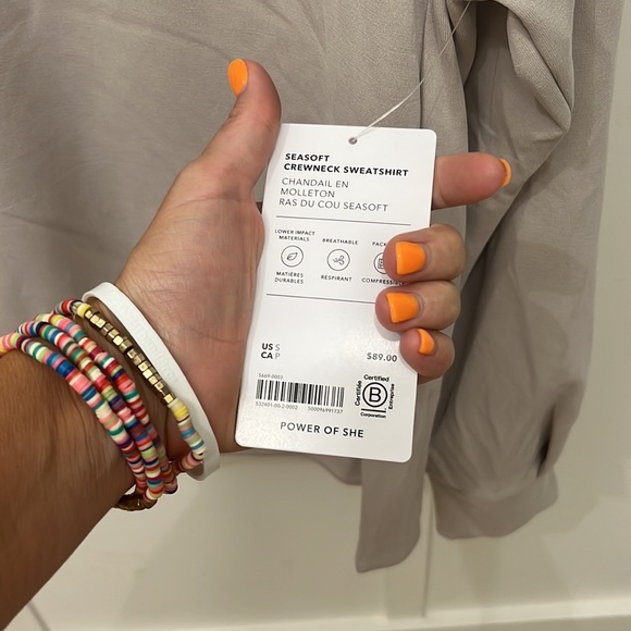 Athleta Seasoft Crewneck Sweatshirt S NWT - Picture 4 of 6